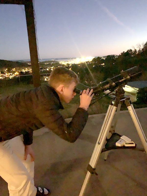 Venus og Jupiter sett fra Gimlekollen